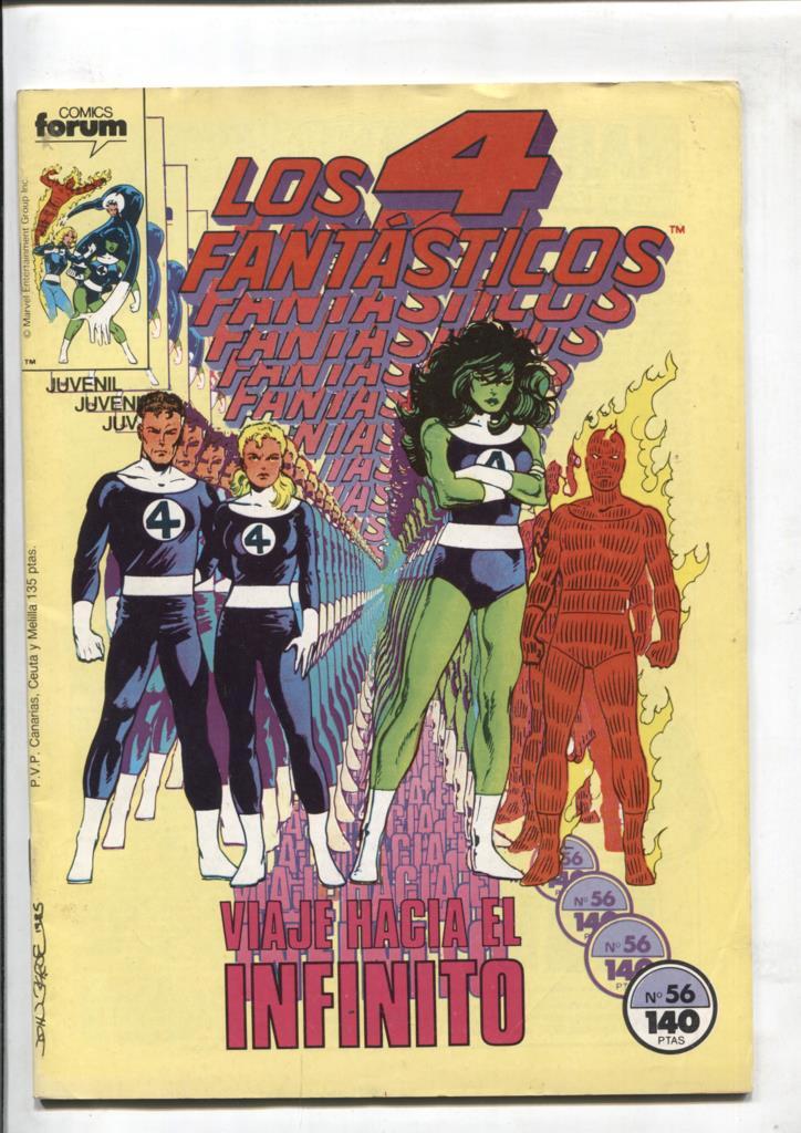 Los 4 Fantasticos volumen 1 numero 056: (numerado 1 en trasera)