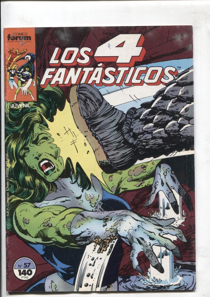 Los 4 Fantasticos volumen 1 numero 057: (numerado 1 en trasera)