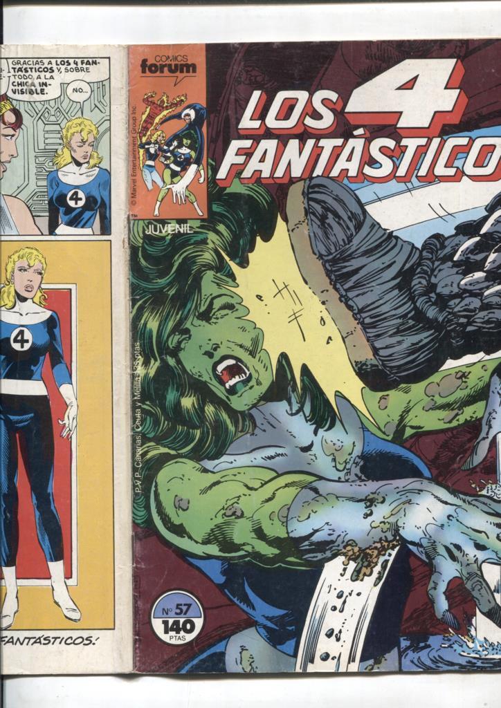 Los 4 Fantasticos volumen 1 numero 057: (numerado 2 en trasera)