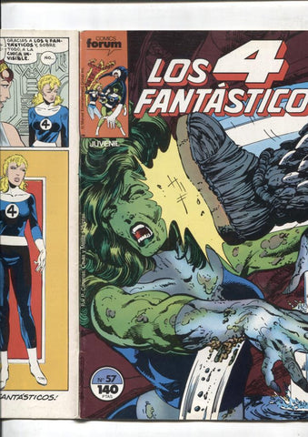 Los 4 Fantasticos volumen 1 numero 057: (numerado 3 en trasera)