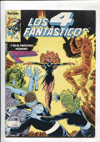 Los 4 Fantasticos volumen 1 numero 058: (numerado 1 en trasera)