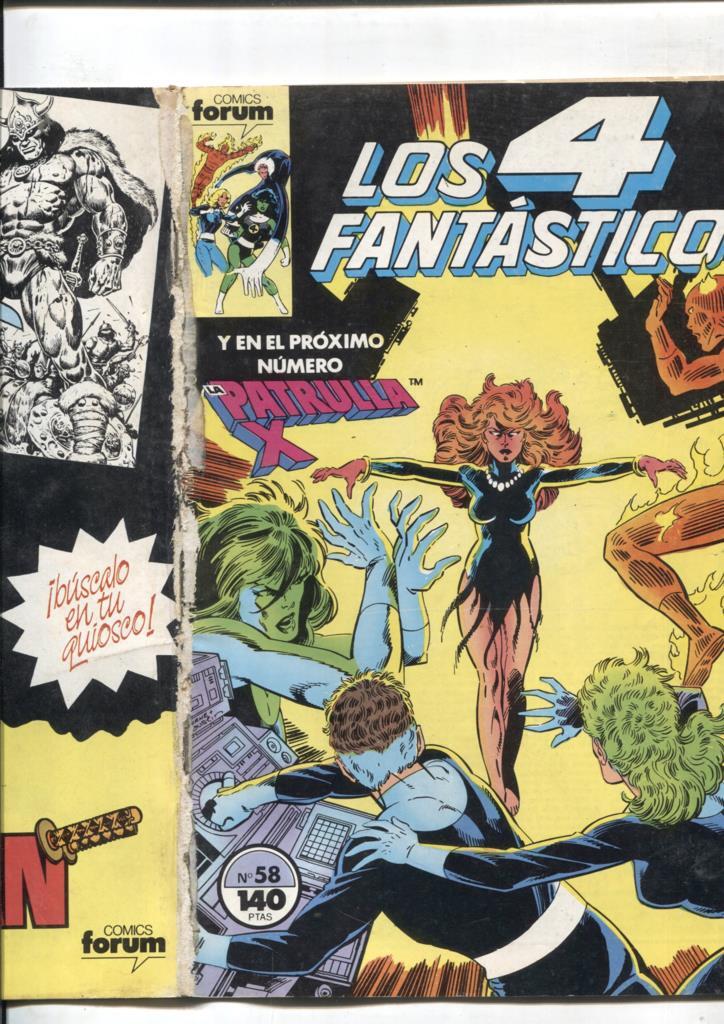 Los 4 Fantasticos volumen 1 numero 058: (numerado 2 en trasera)