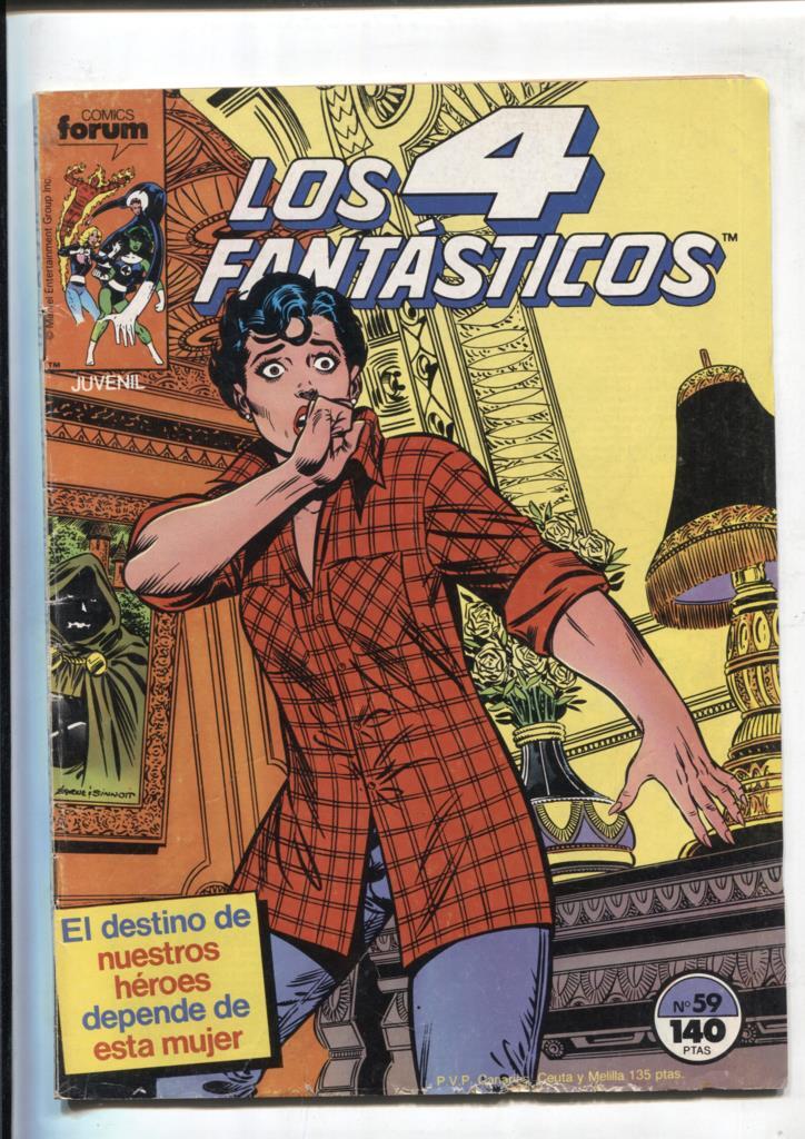 Los 4 Fantasticos volumen 1 numero 059: (numerado 1 en interior cubierta)