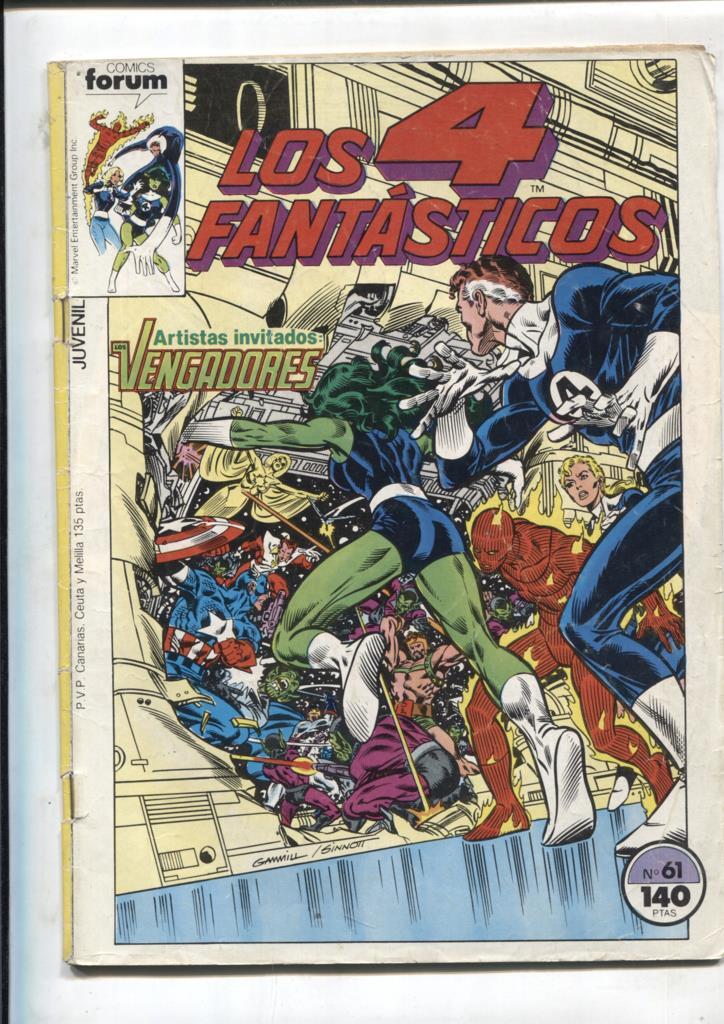 Los 4 Fantasticos volumen 1 numero 061: (numerado 3 en trasera)