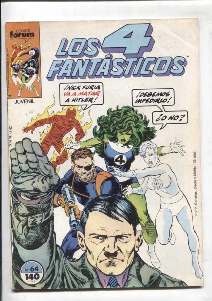Los 4 Fantasticos volumen 1 numero 064: (numerado 1 en trasera)