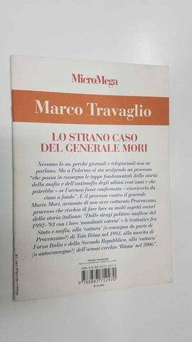 Revista bimestrale: MicroMega - Lo strano caso del generale mori. Supplemento a Micromega n. 1/2009