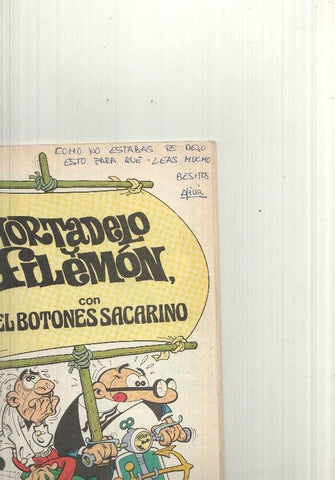 Coleccion Ole 183 - M.100: Mortadelo y Filemon, El botones Sacarino - Plan infalible. 1a edicion noviembre 1988