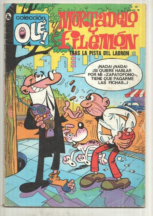 Coleccion Ole 71: Mortadelo y Filemon - Tras la pista del ladron. 7a edicion junio 1986