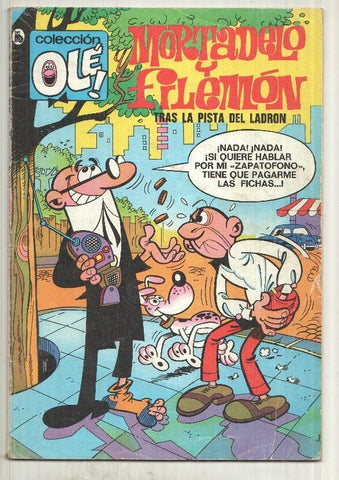 Coleccion Ole 71: Mortadelo y Filemon - Tras la pista del ladron. 7a edicion junio 1986