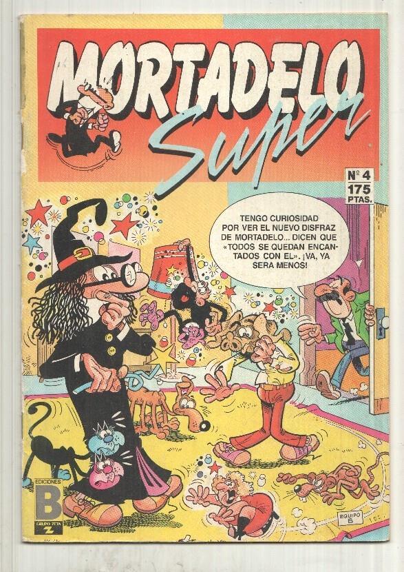 Ediciones B: Super Mortadelo numero 004 (procedente de retapado): Contenido: Mortadelo y Filemon en Mision para audaces, Sir Tim O Theo contra Blackiss Black