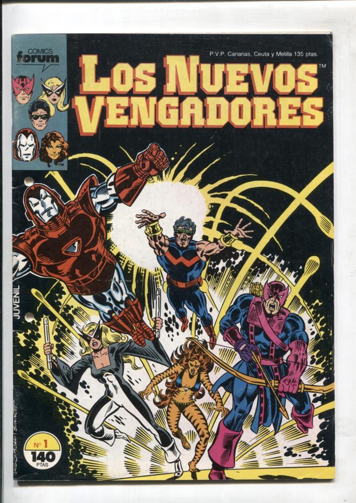 Los Nuevos Vengadores volumen 1 numero 01: (numerado 1 en interior)