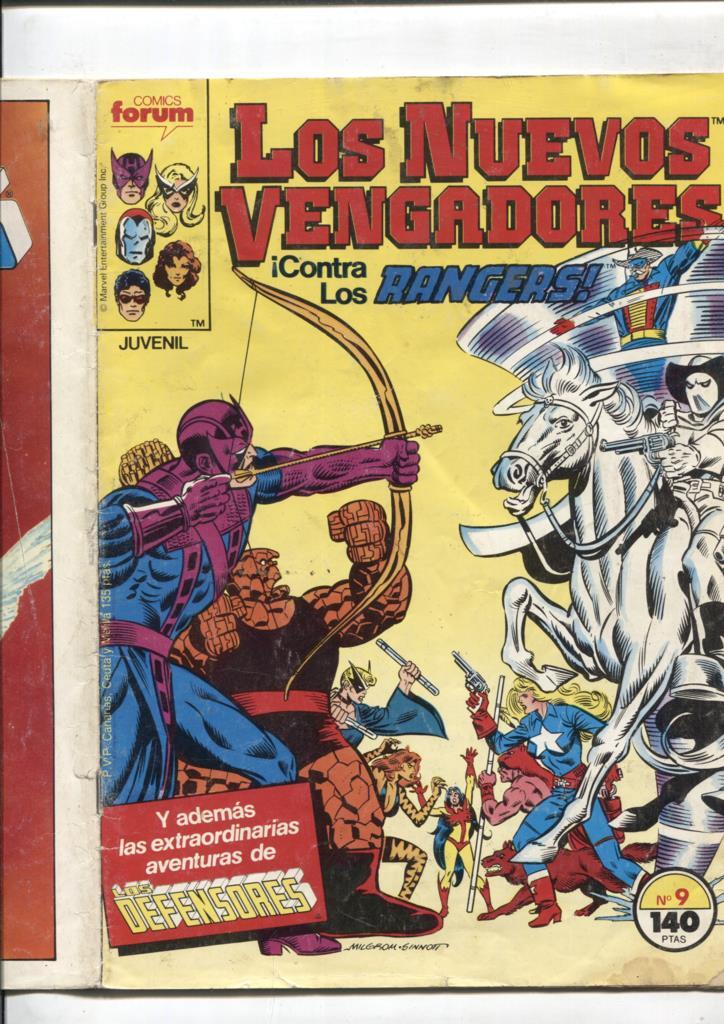 Los Nuevos Vengadores volumen 1 numero 09: Contra los Rangers (numerado 1 en trasera)