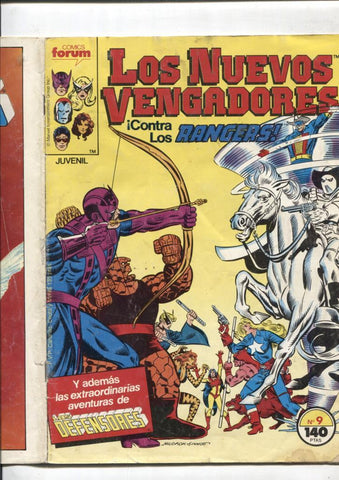 Los Nuevos Vengadores volumen 1 numero 09: Contra los Rangers (numerado 1 en trasera)