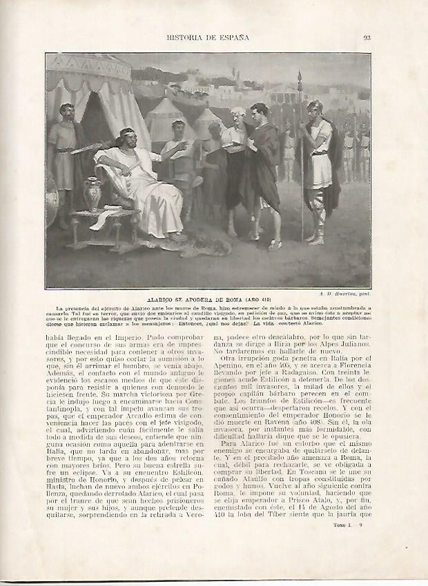 LAMINA 18122: Alarico conquista Roma, 410