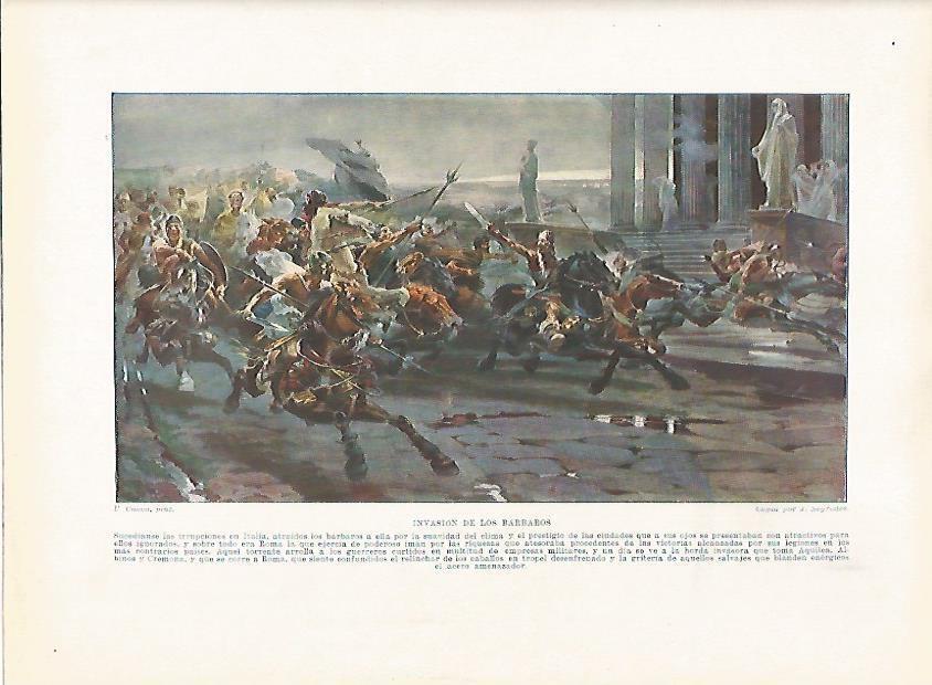 LAMINA 18121: Invasion de los barbaros