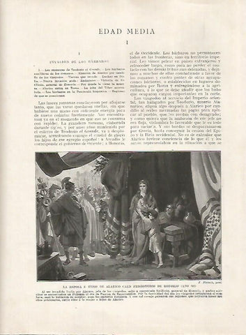 LAMINA 18120: Esposa e hijos de Alarico son prisioneros de Honorio