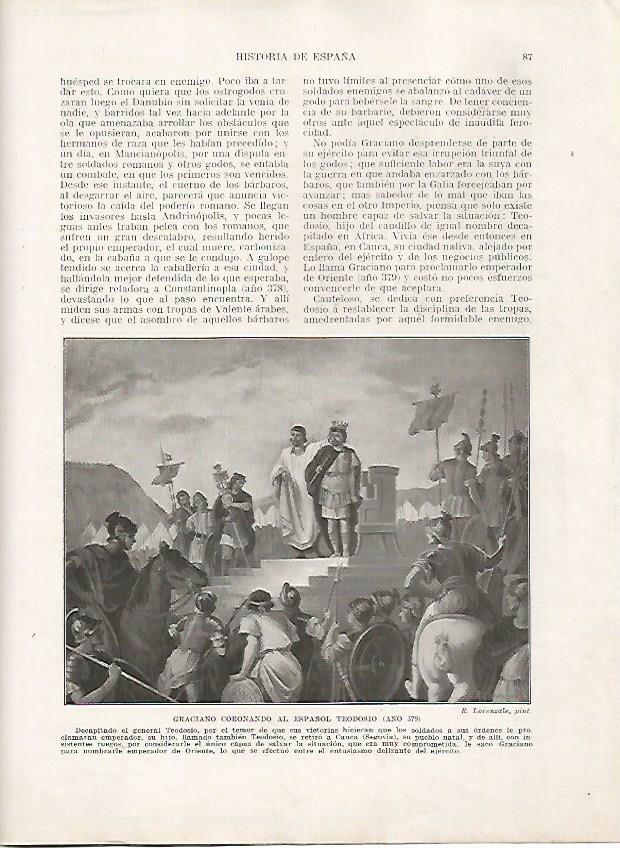 LAMINA 18118: Graciano coronando a Teodosio