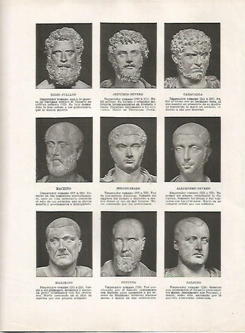 LAMINA 18109: Emperadores romanos desde Didio Juliano a Balbino