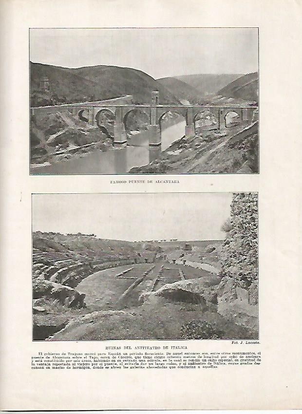 LAMINA 18108: Puente de Alcantara y Anfiteatro de Italica