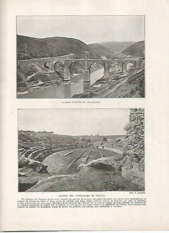 LAMINA 18108: Puente de Alcantara y Anfiteatro de Italica
