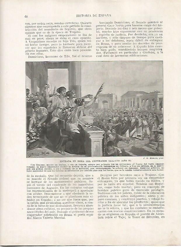 LAMINA 18107: Entrada en Roma de Trajano