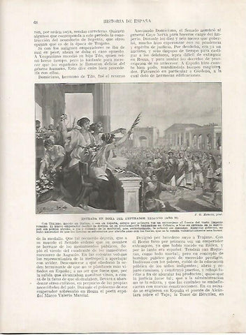 LAMINA 18107: Entrada en Roma de Trajano