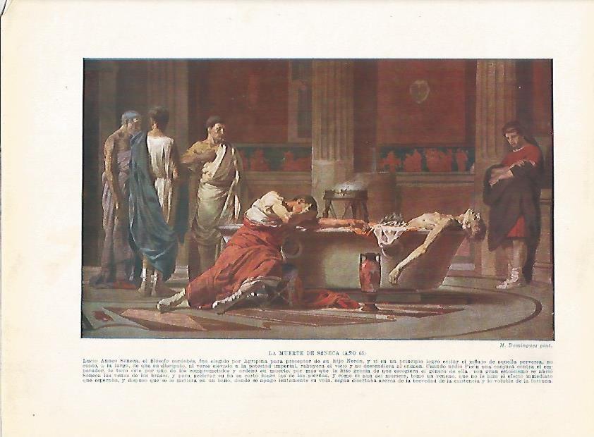 LAMINA 18103: Muerte de Seneca