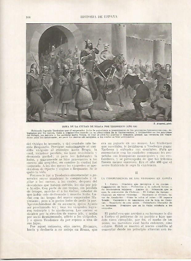LAMINA 18127: Toma de Braga por Teodorico en 456