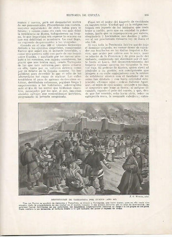 LAMINA 18128: Destruccion de Tarragona por Eurico en 469