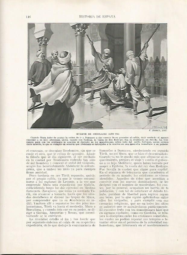LAMINA 18150: Muerte de Abdelaziz en el 716