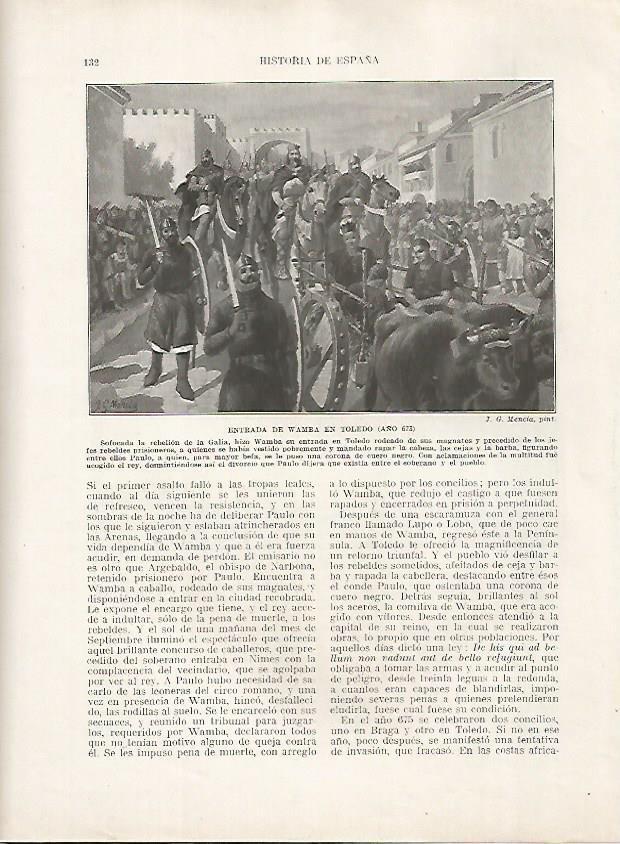 LAMINA 18143: Entrada de Wamba en Toledo