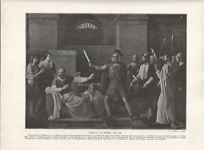 LAMINA 18142: Ejecucion de Wamba en el 672