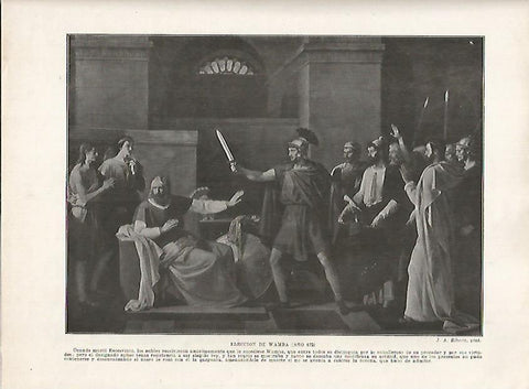 LAMINA 18142: Ejecucion de Wamba en el 672