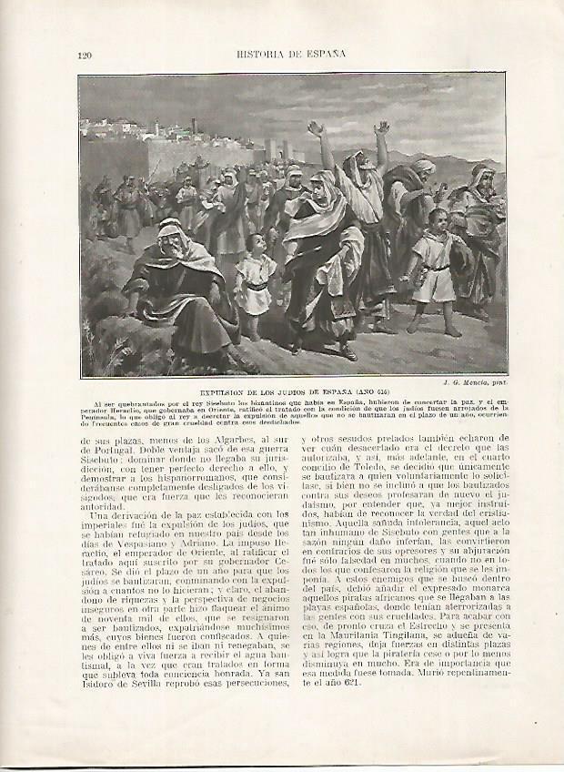 LAMINA 18136: Expulsion de los judios de España en el 616
