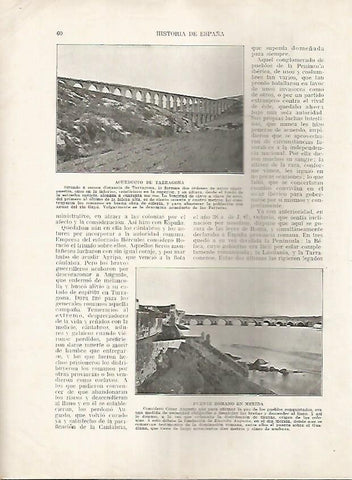 LAMINA 18102: Acueducto de Tarragona y puente romano de Merida