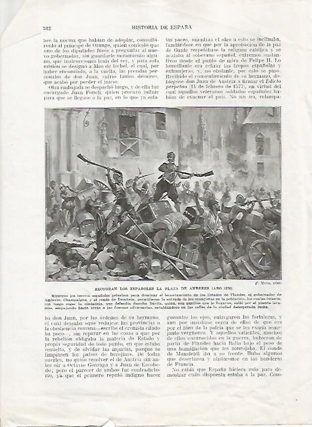 LAMINA 18068: Conquista de Amberes en 1576