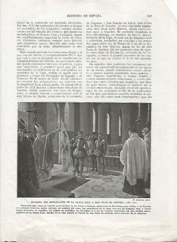 LAMINA 18066: Entrega del estandarte de la Santa Liga a Juan de Austria