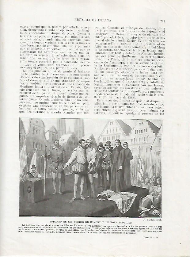 LAMINA 18055: Suplicio de los Condes de Egmont y de Horn en 1568