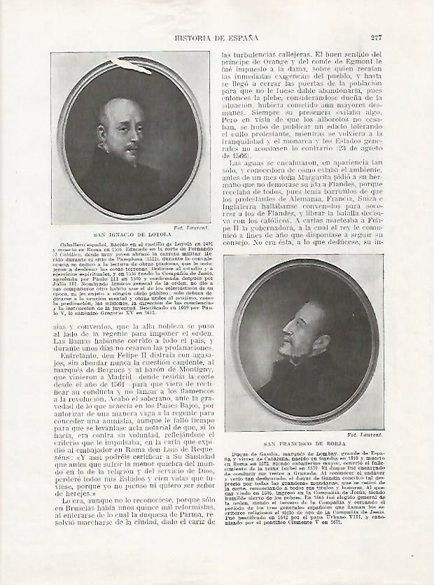 LAMINA 18052: Ignacio de Loyola y Francisco de Borja