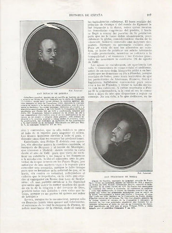 LAMINA 18052: Ignacio de Loyola y Francisco de Borja