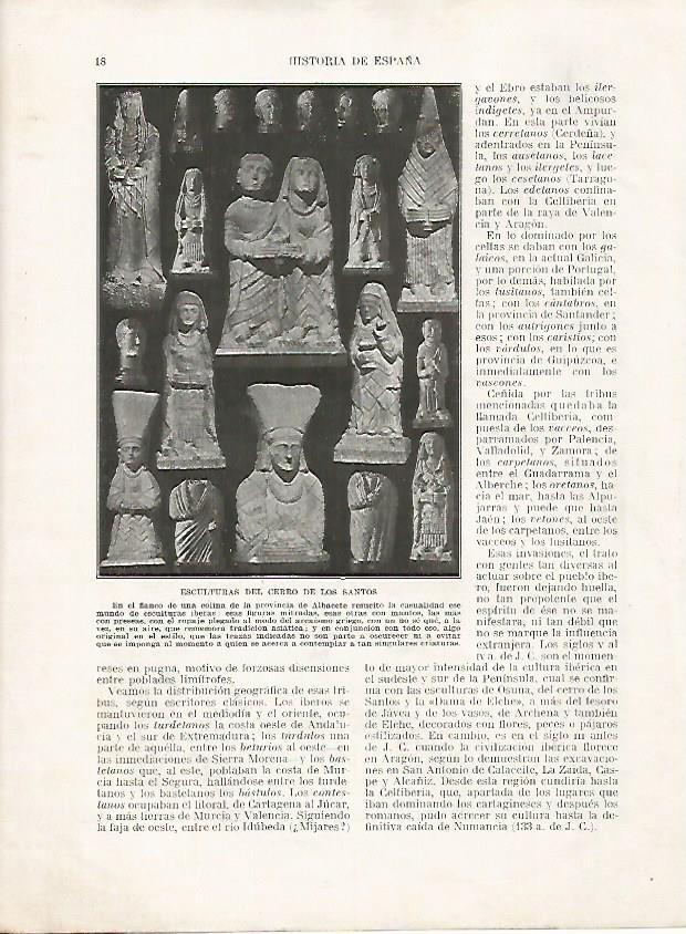 LAMINA 18075: Esculturas del Cerro de los Santos