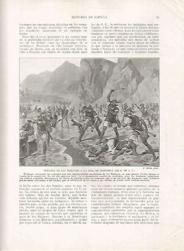 LAMINA 18098: Llegada de los romanos a Mallorca