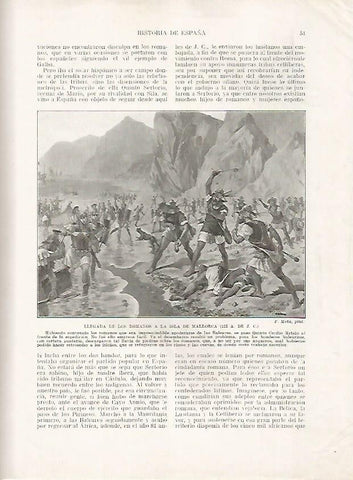 LAMINA 18098: Llegada de los romanos a Mallorca