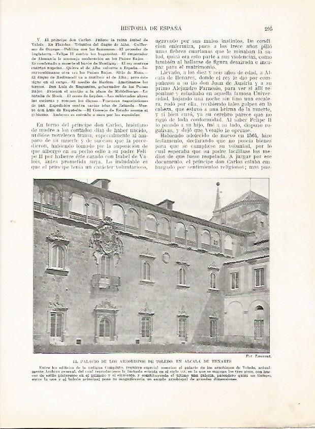 LAMINA 18090: Palacio de los Arzobispos de Toledo en Alcala de Henares