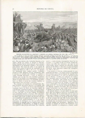 LAMINA 18088: Triunfo de Escipion el Africano contra Anibal