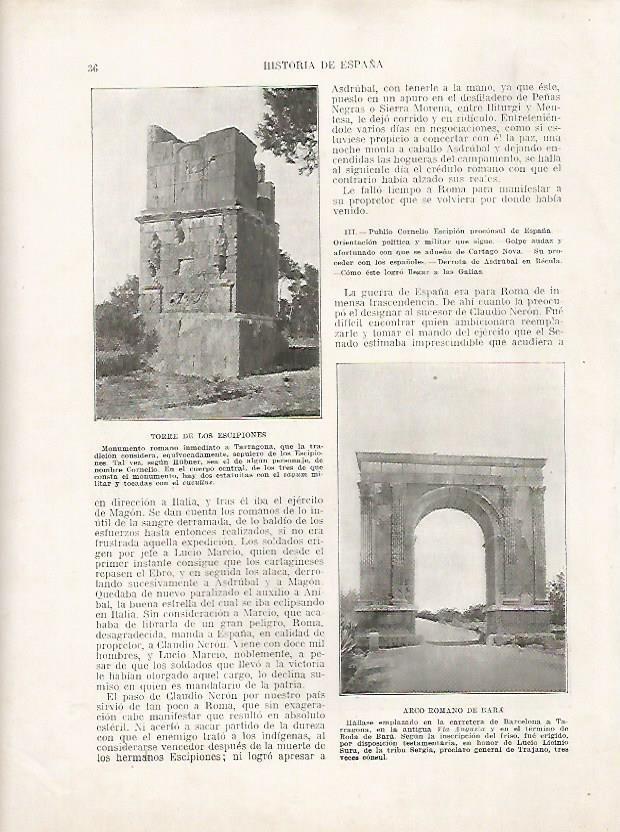 LAMINA 18085: Torre de los Escipiones y Arco de Bara, Tarragona