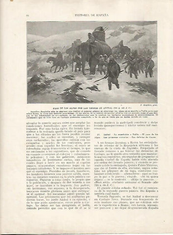 LAMINA 18080: Paso de Anibal por los Alpes