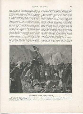 LAMINA 18152: Proclamacion de Don Pelayo en el 718