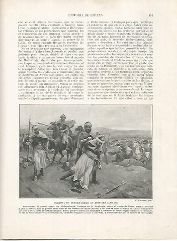 LAMINA 18153: Derrota de Abderrahaman en Poitiers en el 732