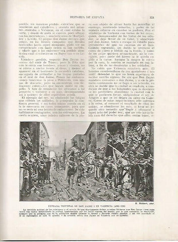 LAMINA 18230: Entrada de Jaime I en Valencia en el 1238